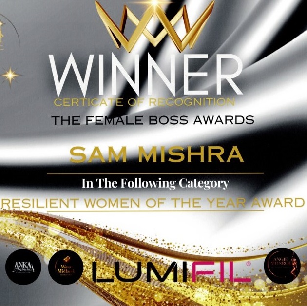 The Female Boss Awards 2025 (UK)- Resilient Woman of the Year (Winner)