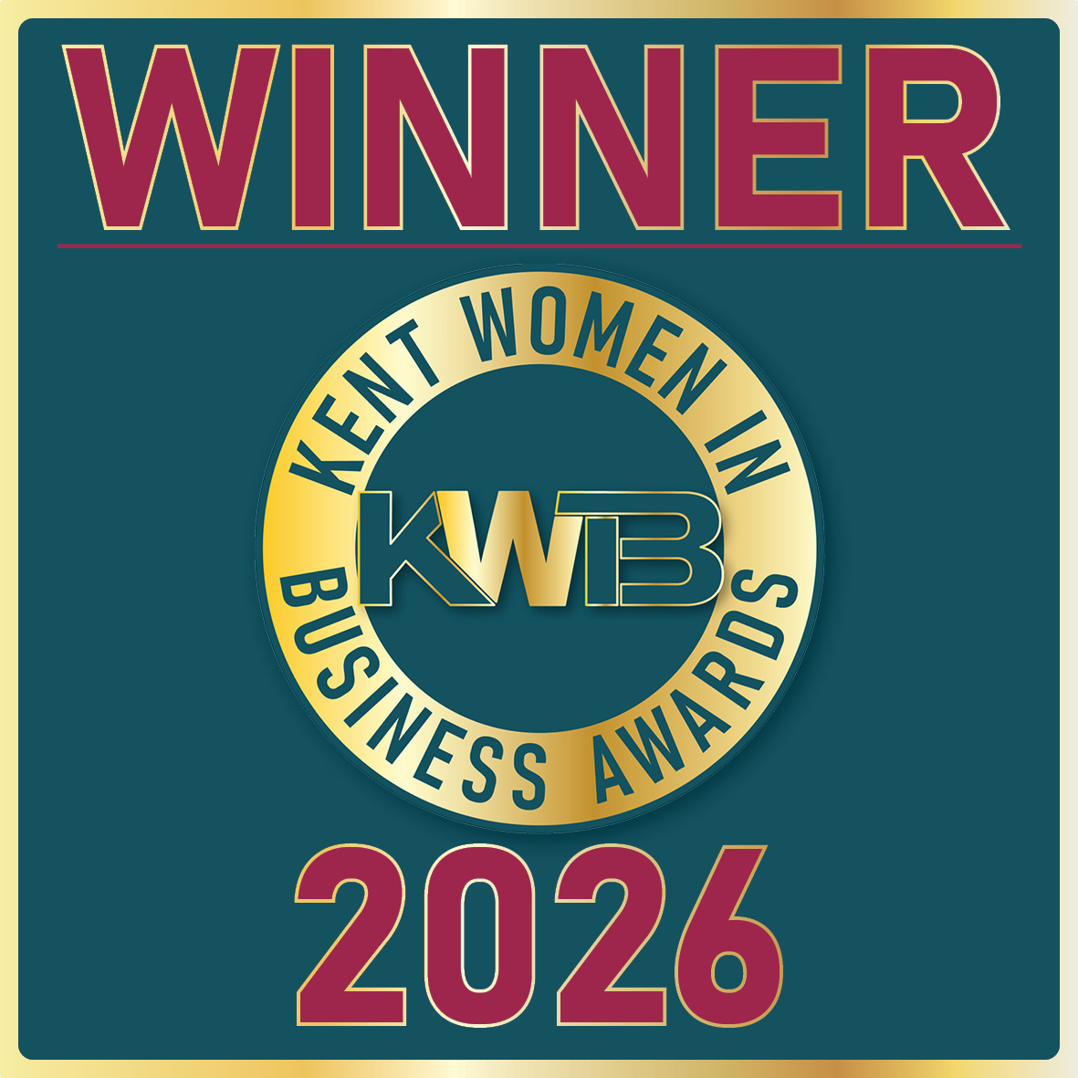 Kent Women in Business Awards 2026 - Women's Champion (Gold