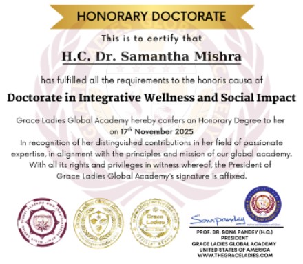 GLGA Honorary Doctorate 2025 - Integrative Wellness and Social Impact